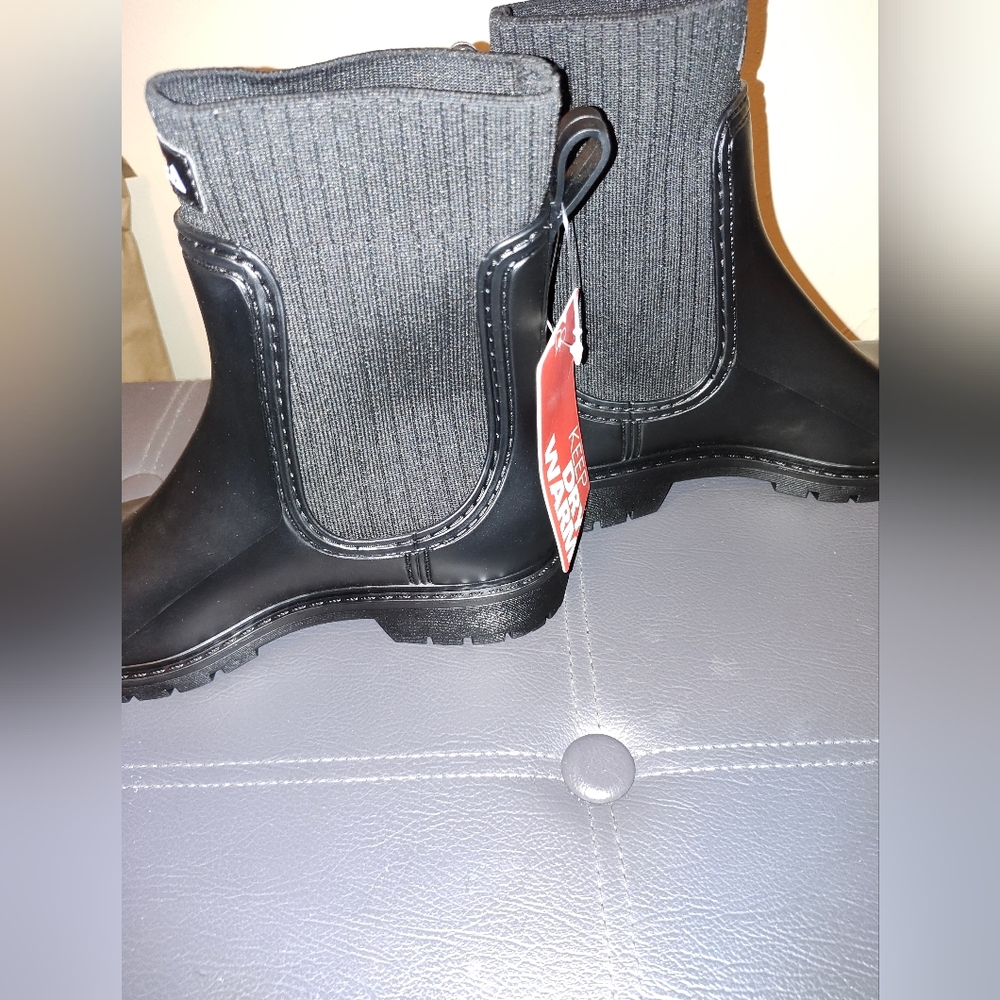 HISEA Waterproof Black Boots - Picture 3 of 6